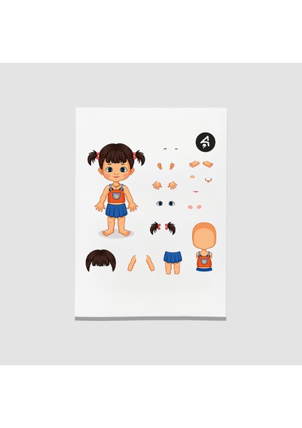 Bebek Giydirme Sticker Seti