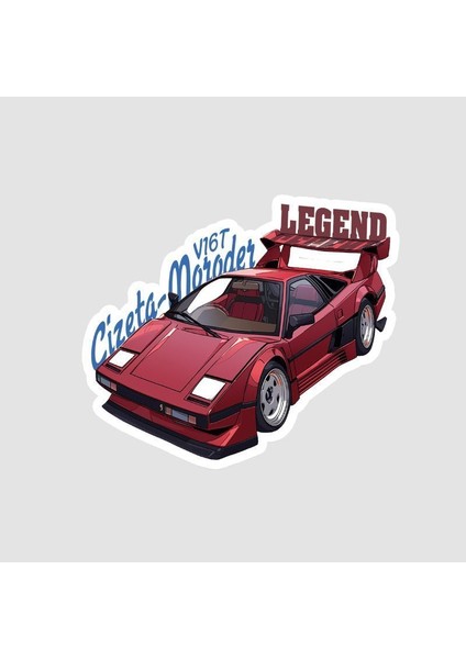 Cizeta Moroder V16T Tasarımlı Otomobil Sticker