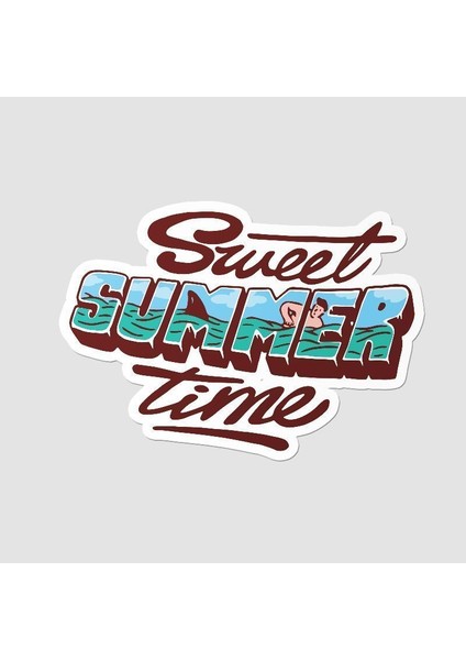Sweet Su mm er Time Tasarımlı Sticker