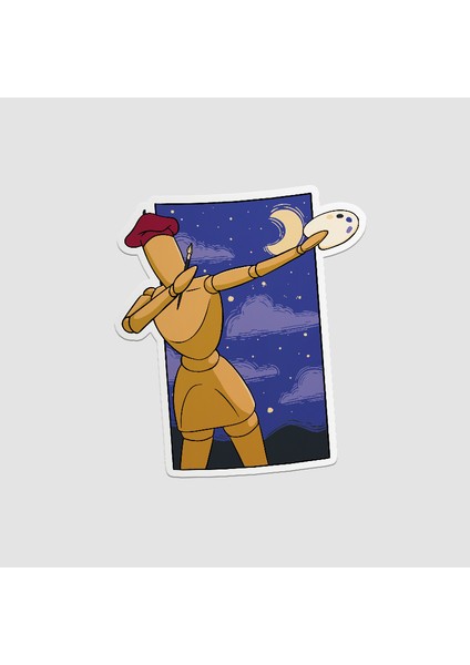 Wooden Painter Tasarımlı Sticker