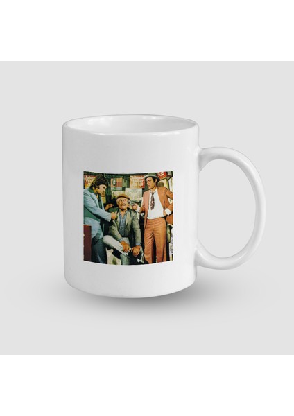 Kemal Sunal Filmleri Temalı Beyaz Porselen Kupa Bardak