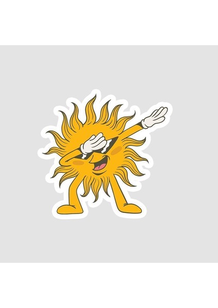 Dans Eden Güneş Tasarımlı Sticker