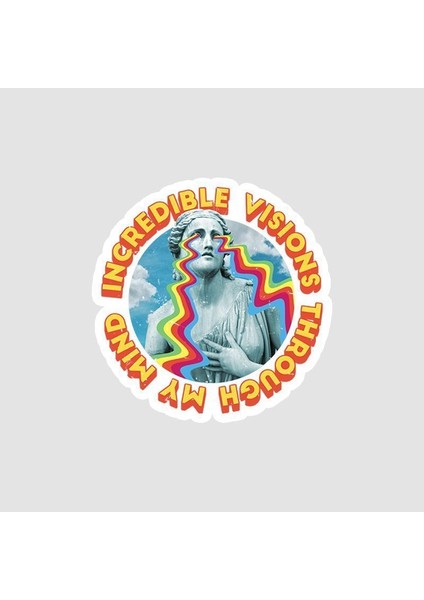 Incredible Visions Yazılı Sticker
