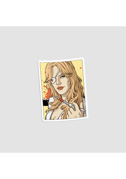 Kill Bill Beati x Kiddo Tasarımlı Sticker