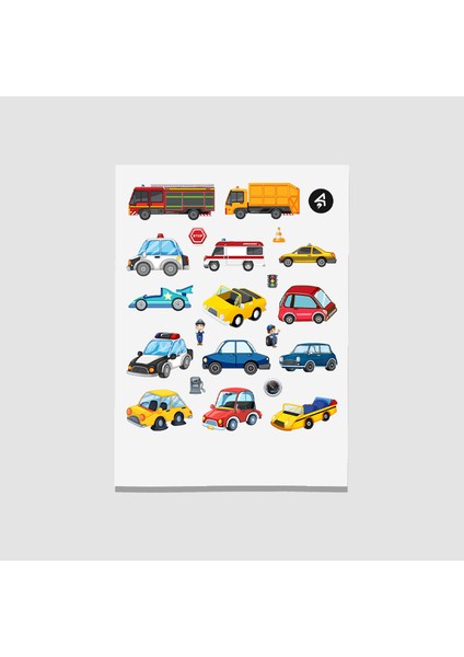 Araçlar Çocuk Sticker Seti