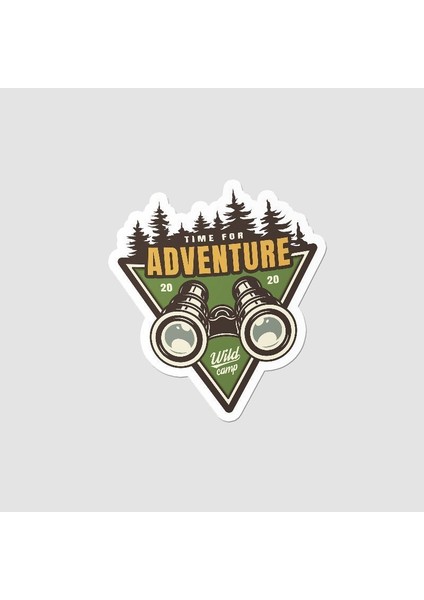 Time For Adventure Tasarımlı Sticker