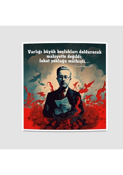 Sabahattin Ali Sözler Koleksiyonu 1 Kürk Mantolu Madonna Sticker