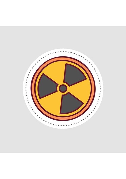 Danger Tasarımlı Sticker