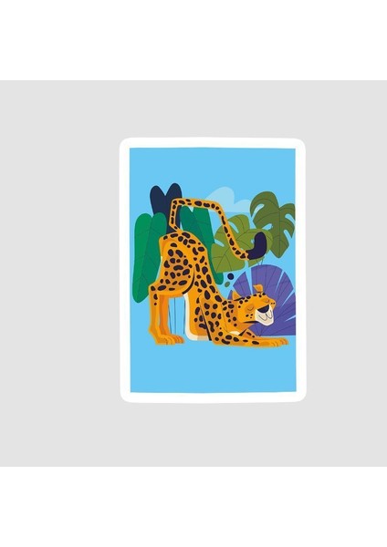 Tiger In The Forest Tasarımlı Sticker