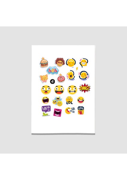 Emojiler Temalı Yetişkin Sticker Seti