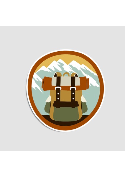 Seyahat Çantası Temalı Sticker