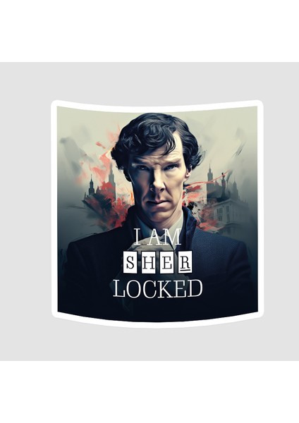 Sherlocked Tasarımlı Sticker