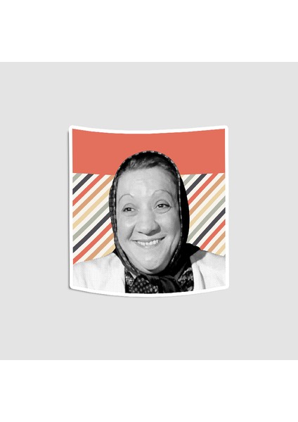 Adile Naşit Portreli Sticker