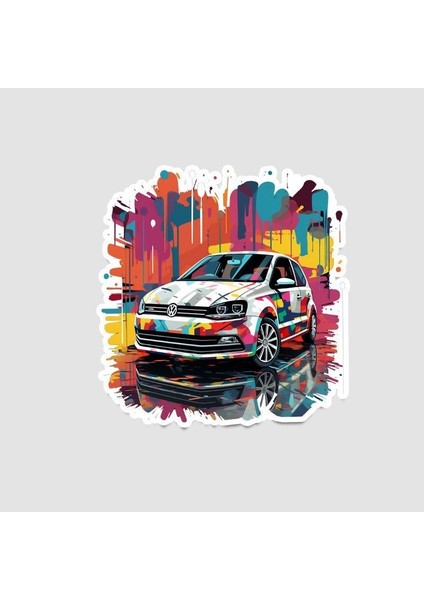 Volkswagen Polo Tasarımlı Sticker