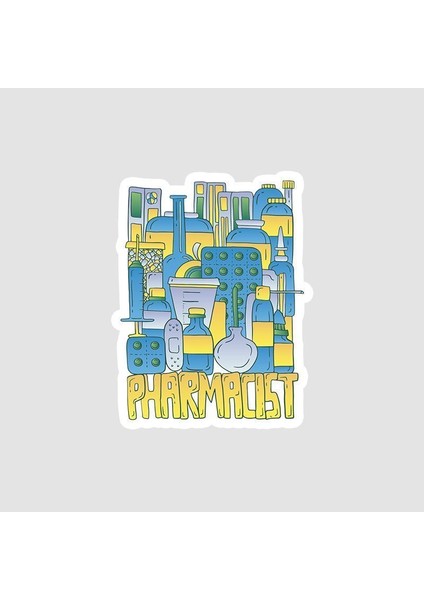 Pharmacist Yazılı Sticker
