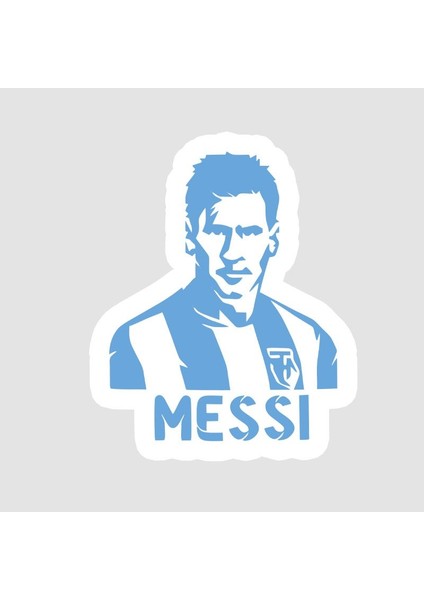 Messi Blue Tasarımlı Sticker