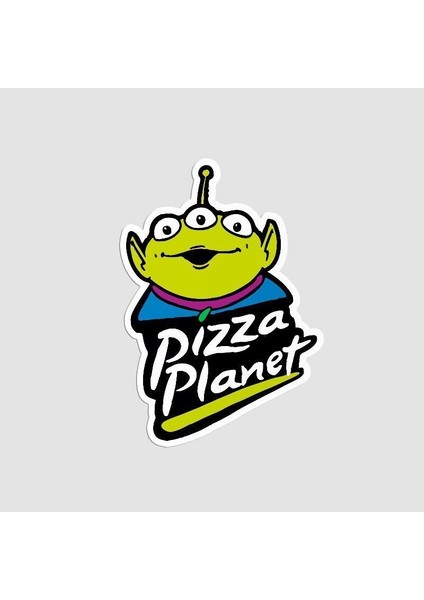Pizza Planet Temalı Laptop Sticker