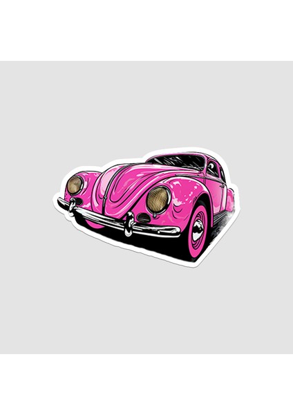 Pembe Woswos Tasarımlı Sticker