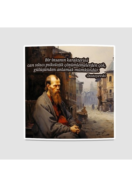 Dostoyevski Sözler Koleksiyonu 3 Psikoloji Hakkında Sticker