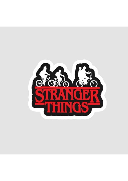 Stranger Things Tasarımlı Sticker
