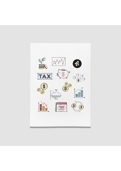 Finans Temalı Yetişkin Sticker Seti