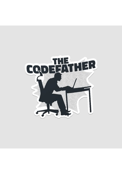 The Codefather Tasarımlı Laptop Sticker