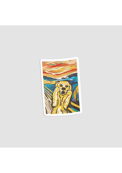 Scared Dog Tasarımlı Sticker