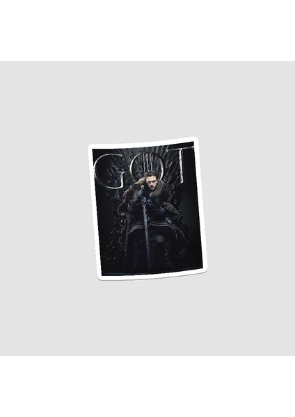 Demir Taht Jon Snow Temalı Sticker