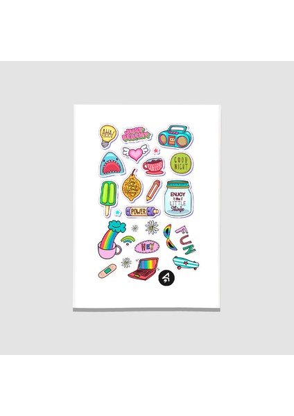 Hey Fun Yetişkin Sticker Seti