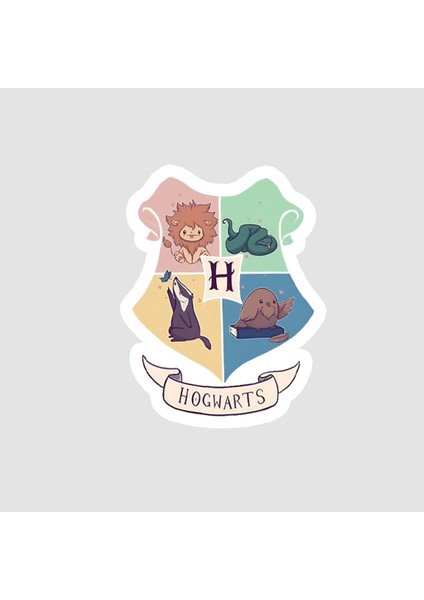 Hogwarts Tasarımlı Laptop Sticker