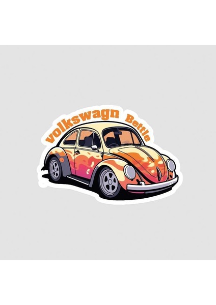 Volkswagen Beetle Tasarımlı Sticker