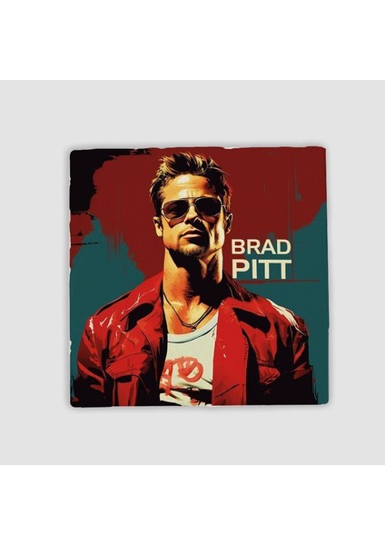 Brad Pitt Tasarımlı Doğal Taş Bardak Altlığı