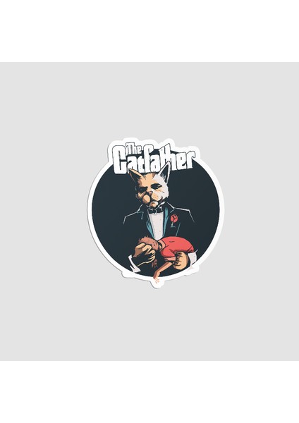Catfather Tasarımlı Laptop Sticker