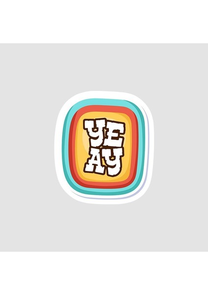 Yeay Yazılı Sticker