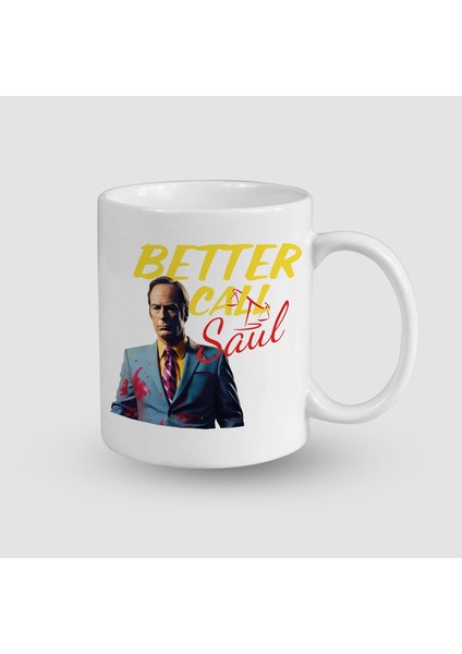 Better Call Saul Tasarım Beyaz Porselen Kupa Bardak