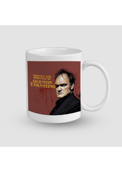 Quentin Tarantino Tasarımlı Beyaz Porselen Kupa Bardak