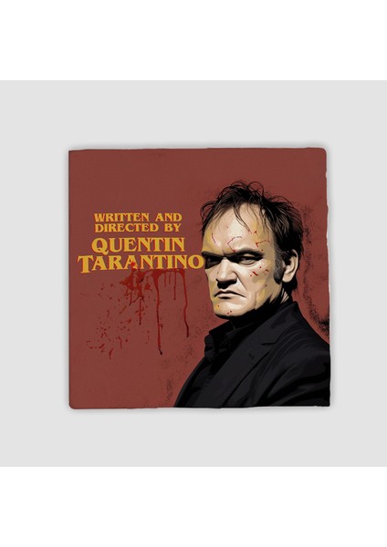 Quentin Tarantino Tasarımlı Doğal Taş Bardak Altlığı
