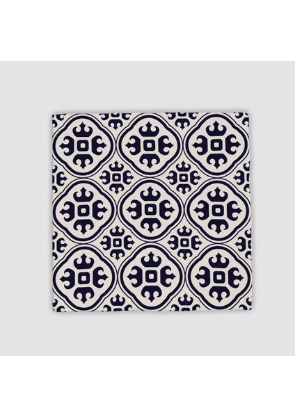 Vintage Tile Pattern Tasarımlı Doğal Taş Bardak Altlığı