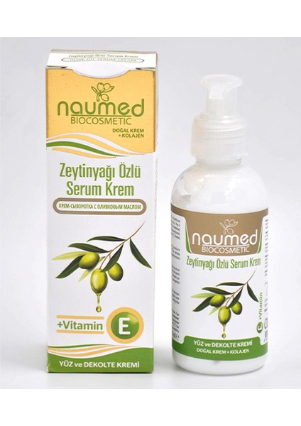 Doğal Zeytinyağı Özlü Yüz ve Dekolte Kremi + Kolajen Serum