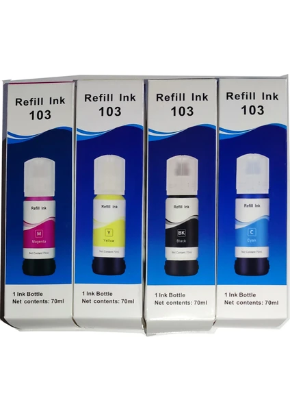 For Epson L11050 Meaf Mürekkep Muadil Set 4 Renk Takım