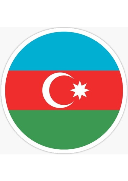 Azerbaycan Azerbaijan 18 cm Araba Arka Cam Sticker MD11
