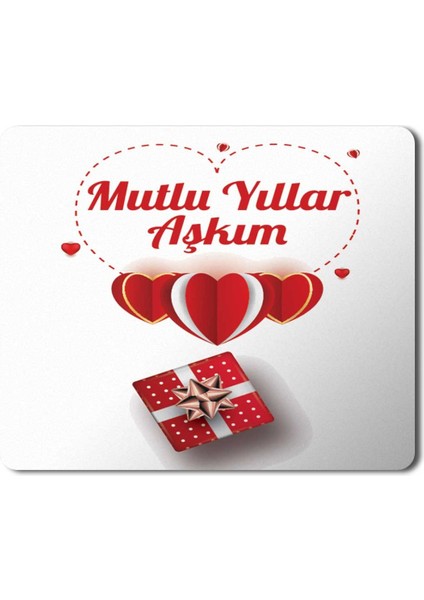 2024 Mutlu Yıllar Aşkım Hediyelik Mousepad Mouse Pad