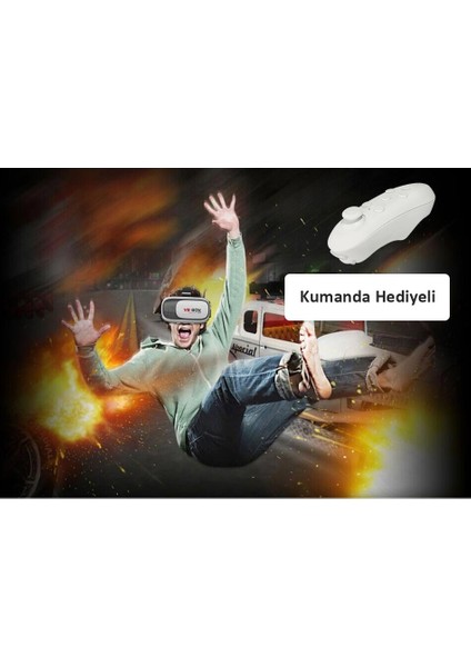 Vr-Box 3D Sanal Gerçeklik Gözlüğü Akıllı Gözlük Kumandalı Joystick fiyatları