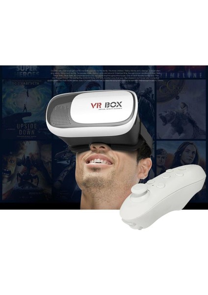 Vr-Box 3D Sanal Gerçeklik Gözlüğü Akıllı Gözlük Kumandalı Joystick fırsatları