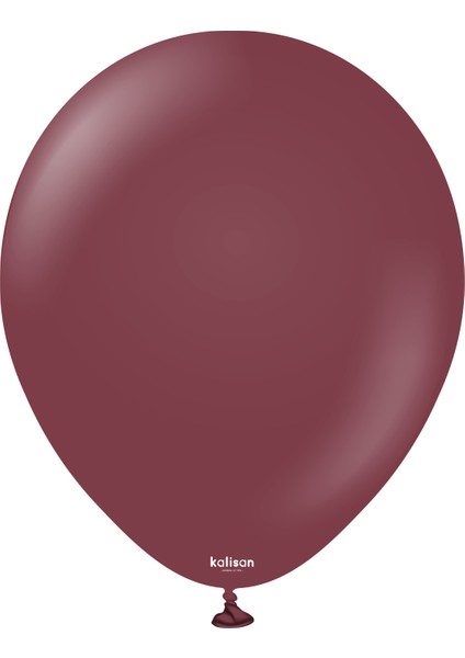5'' Mini Pastel Opak Bordo 25'li