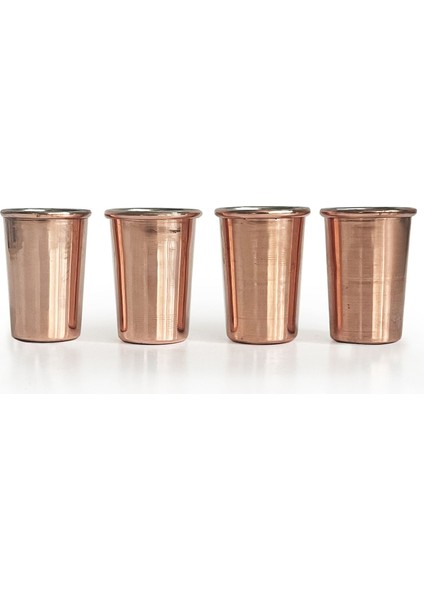 Bakır Shot Bardağı 30ML 4'lü Set