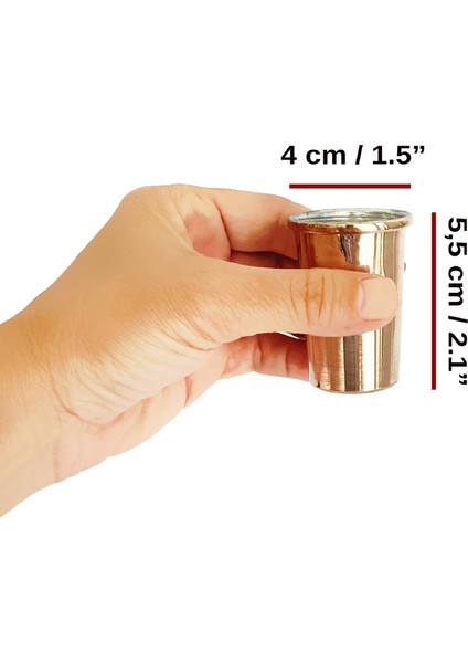 Bakır Shot Bardağı 30ML 4'lü Set fırsatları