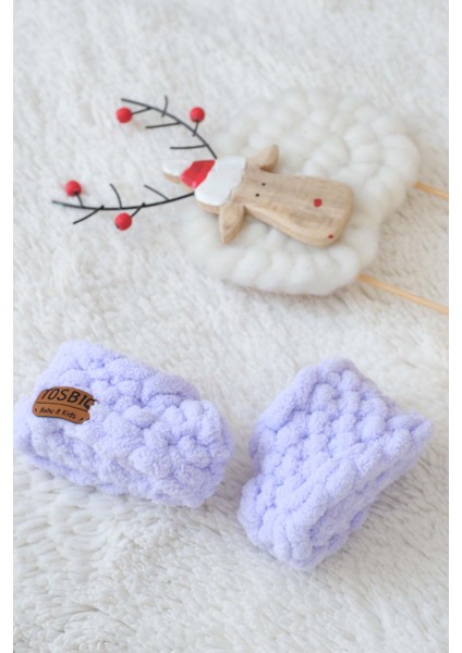 Bebek Yatağı Panduf 2’li SET 0-12M Lila Unisex Yenidoğan Dış Giyim Mont Alize Puffy OEKO TEX Sertifika