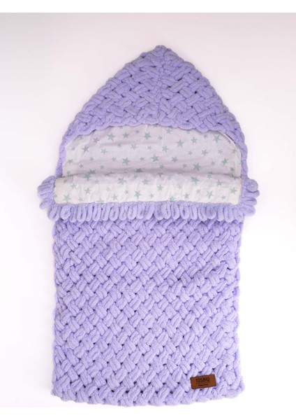 Bebek Yatağı Panduf 2’li SET 0-12M Lila Unisex Yenidoğan Dış Giyim Mont Alize Puffy OEKO TEX Sertifika