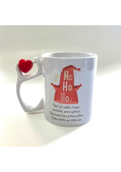 Getirmezse Koy G.tüne Gitsin Baskılı Dönen Kalp Figürlü Yılbaşı Kupası